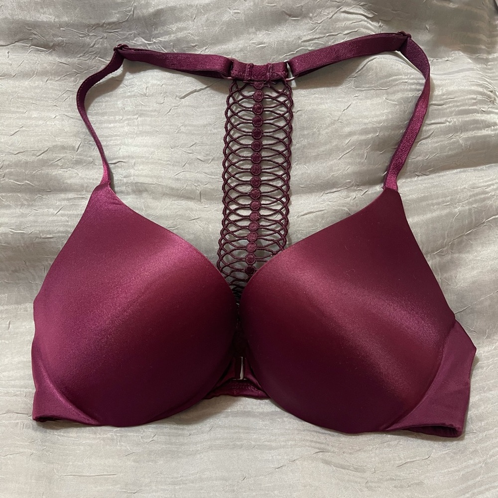 VS Burgundy Very Sexy Plunge Bra